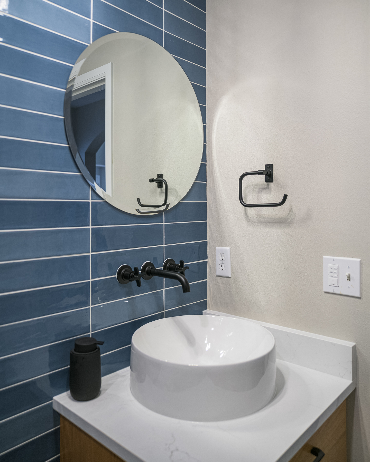 Mid-Century Wood Vanity Retreat