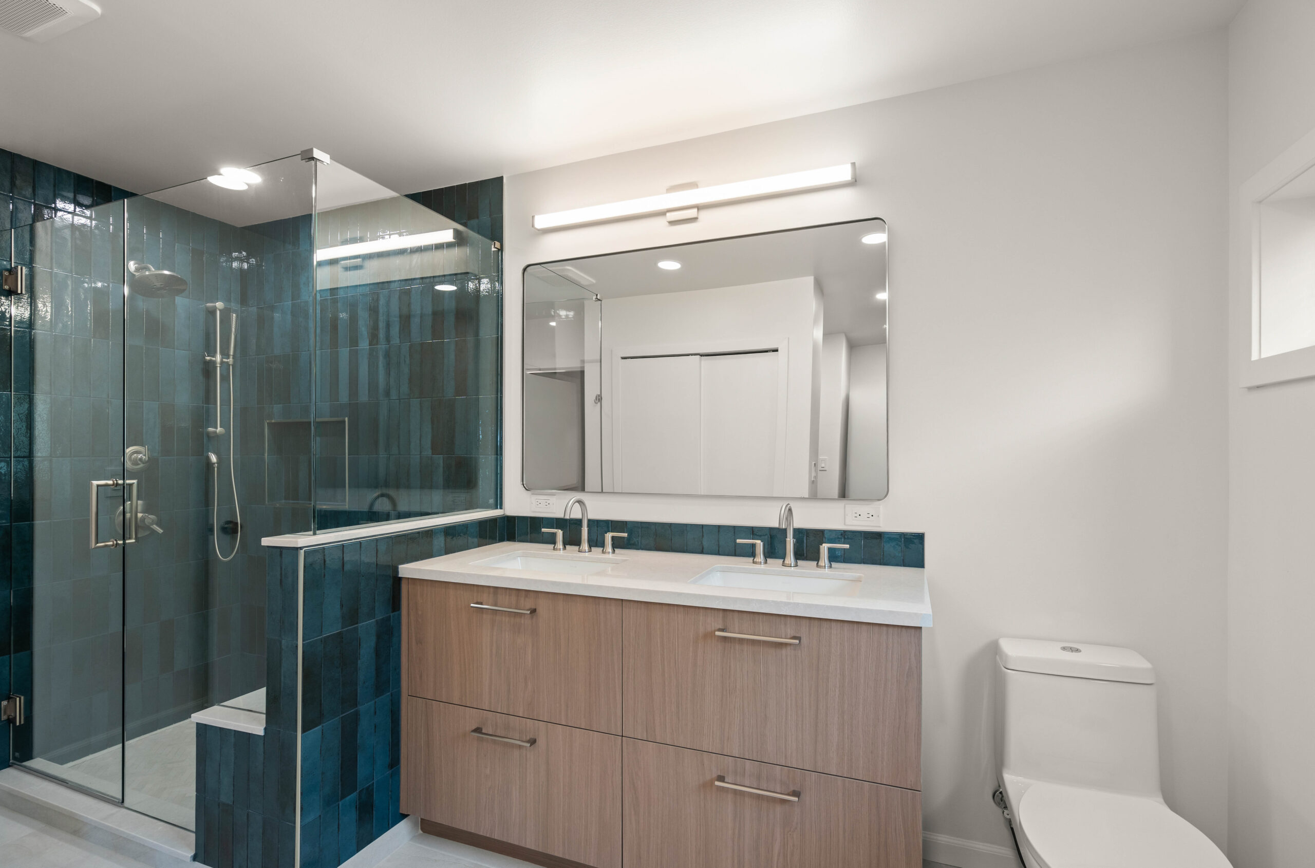 Emerald Tile Walk-In Shower